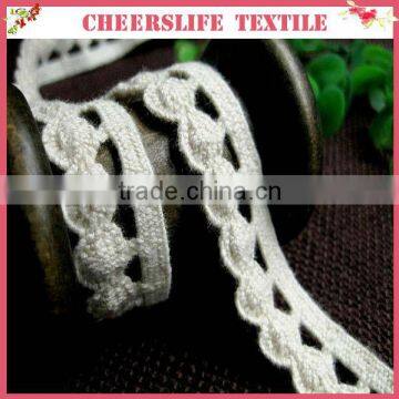 Narrow cotton torchon lace 2013 trend,1.8cm/18mm width, dot design for women pajamas
