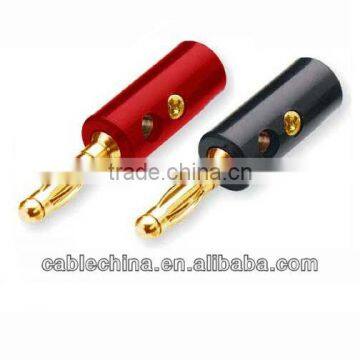 4.0mm shrouded banana plug with insulated body