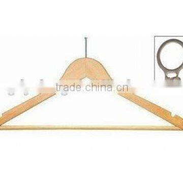 Fashion Eco-friendly Anti-theft Hotel Wooden Hanger photo-2