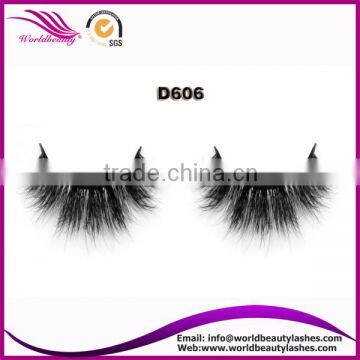 Private Label Package 100% Real Siberian Mink Fur 3D Strip Lashes photo-2