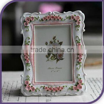 6-10" creative Rural rose resin photo frame