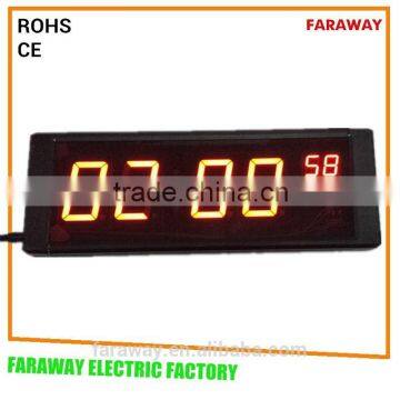 light sensor led kitchen clock with second