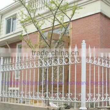 Hand forged wrought iron safety fence