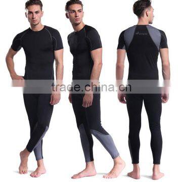 2017 wholesale custom hot style men compression tshirt