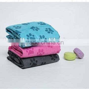 Paw print Dog Washing Microfiber Drying Cleaning Towel