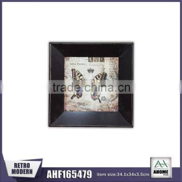 Unique Butterfly Like Living With Wood Framed Has Antique Finish