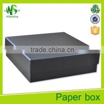 Cheap wholesale plain black matte hardboard box