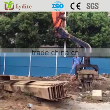 Excavator Hydraulic Pile Driver Guardrail Installing Equipment