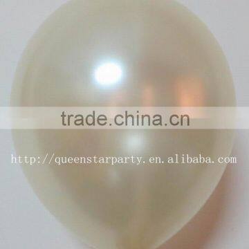 Latex balloons party balloons Metallic color ivory