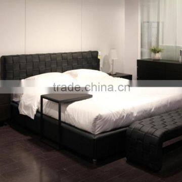 European style leather double bed (A-B41)