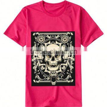 colorful oem logo printing animals design skeleton logo design long line t shirt men customized t shirt