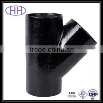 high quality 45 degree y branch pipe fitting lateral tee