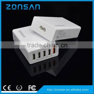 Fast Charger 5-PORT USB Charger QC3.0 Quick Charger With Factory Direct Sale Pirce