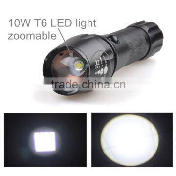 TP-1877 XML T6 / U2 LED Powerful Light / Zoomable Power Flashlight With Nylon Bag photo-2