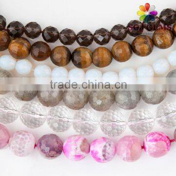 Wholesale faceted round beads,semi precious stone beads,Shining beads for jewelry making necklaces,bracelets,earrings