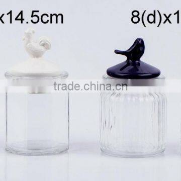 TW697T Glass Jar With Ceramic Lid