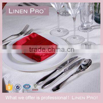 Linen Pro Dot High End White Table Cloth for 5 Star Restaurant and Hotel photo-2