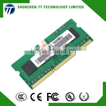 hotselling memory ram laptop ddr3 8gb 1600mhz NB