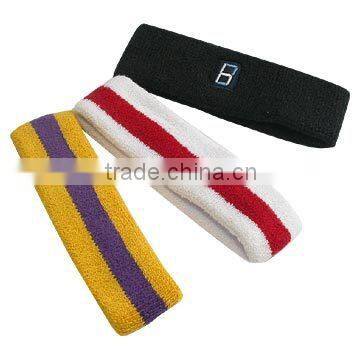 stripe pattern terry cloth headband,terry towelling headband