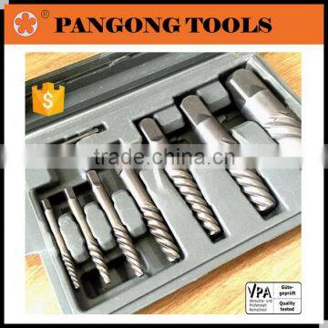 High quality 8 Pieces Coarse Thread Screw Extractor Set Threading Tool Set