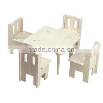 2015 new design multifunction mini wooden table and chair toy