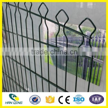 Manufacture cheap fence 2x4 PVC welded wire mesh for fence panel RAL256