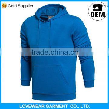 Top quality mens plain cotton pullover training hoodie jacket suit uniform