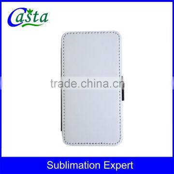 Factory direct sale Blank Sublimation Mobile phone holster Litchi grain Sublimation phone cover for Samsung Galaxy S4 mini