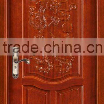 Customized solid wood interior door for villa rooms YHB-1225