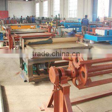 Automatic steel tile leveling machine line