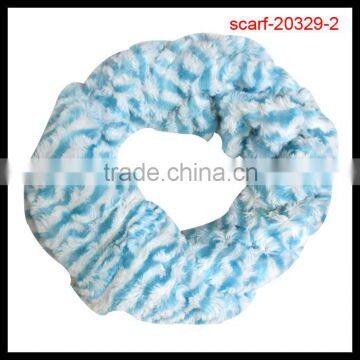 fashion blue stripe scarf tube scarf