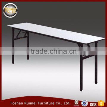 Latest different size white antique folding round wooden dining table for restaurant