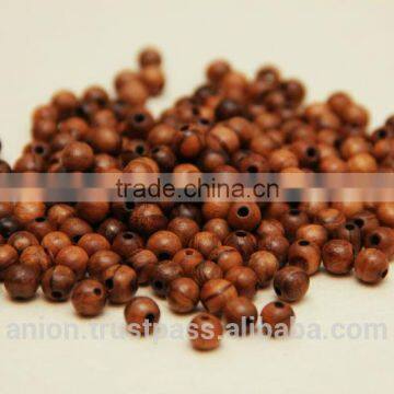 Olive Wood Round Dark Beads 7 mm