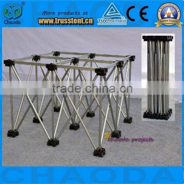 Easy fast install foldable stage