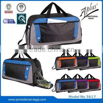 weekend waterproof duffel travel time luggage bag with shoe compartment