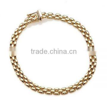 Gold Polished 4mm Panther-Link 7-1/4" Bracele Vners Manufacturer & Factory & Supplier