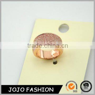 Yiwu Jewelry Druzy Without Stone Wide Rose Gold Finger Ring