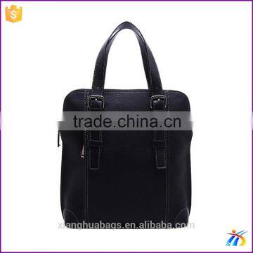 Popular black leather mens bag business men handbag with high quality