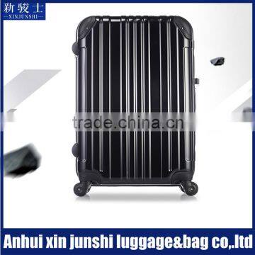 China Supplier Colorful Trolley ABS PC Aluminum Frame Luggage Bags Hard Zipper Trolley Case