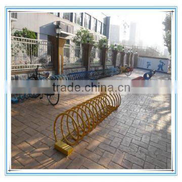 Powder Coating Spiral Standing Bike Racks