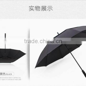 High Quality Windproof Pongee Fabric Custom Printed Types Golf Umbrellas photo-4