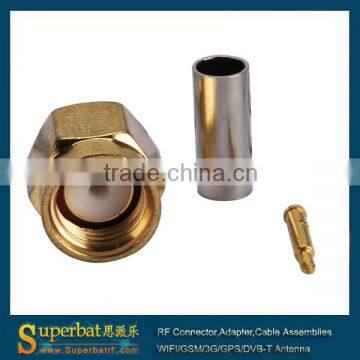 RF Coaxial Connector Crimp Type SMA Connector For Antenna