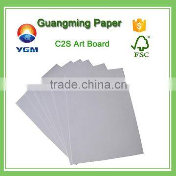 C2S Art card 210gsm~400gsm glossy art board for printing