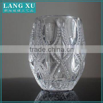 Factory price Wine glass shape glass candle cup