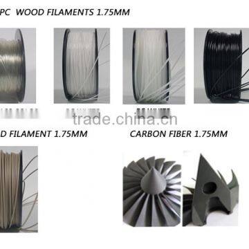 ISO9001 Rohs Approved 3D Printer Filament Extruder PCL PC WOOD TPU 3D Printer Filament