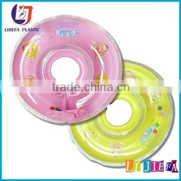 pvc inflatable infant swim neck float ring, inflatable baby swim neck collar ring