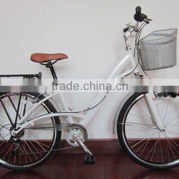 newest city bike ALLOY FRAME white with a low price