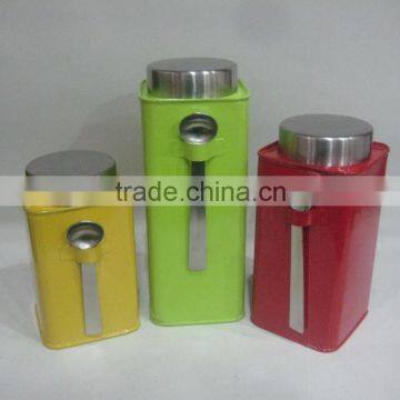 Stainless Steel Canister with spoon