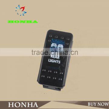 Factory 5 PIN Car Blue LED Light NO/ OFF BUMPER /ROCKER SWITCH photo-3