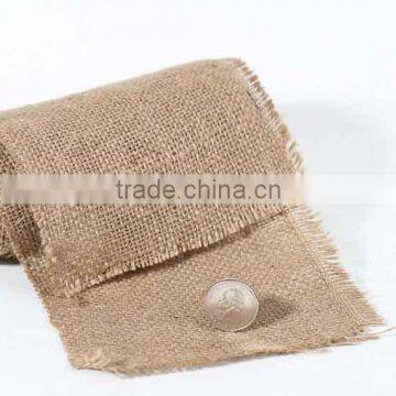 New Arrival Woven Natural Rustic Jute Burlap Chair Sashes Bows Vintage Wedding Decoration photo-4